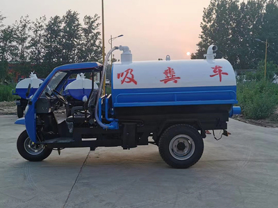 五征简易棚三轮吸粪车 高效实用的清洁好帮手
